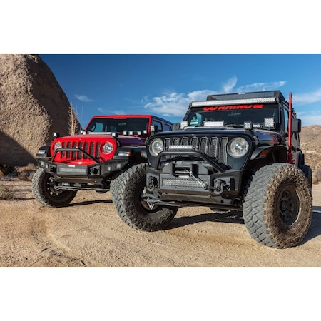 Go Rhino 18-C WRANGLER JL ROCKLINE FRONT STUBBY BUMPER WITH OVERRIDER BAR 331101T